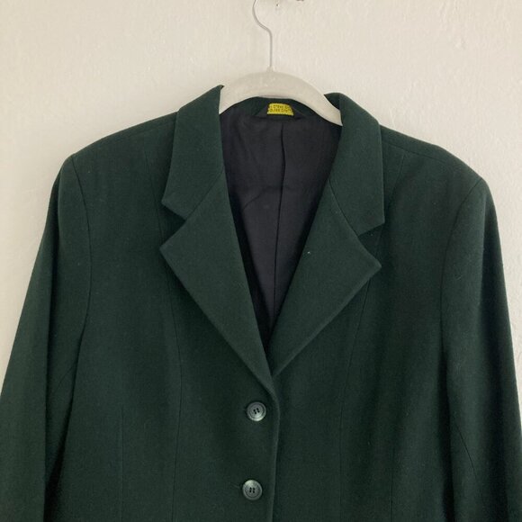 Devon-Aire Wool L'Cord Show Coat Jacket Green 100% Wool English Hunt Coat 14 - Picture 2 of 11